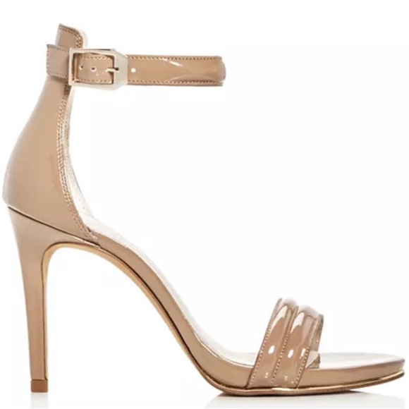 KENNETH COLE Women's Tan Mallory Ankle Strap Mid Heel Sandals size 8 1/2 - Picture 2 of 9